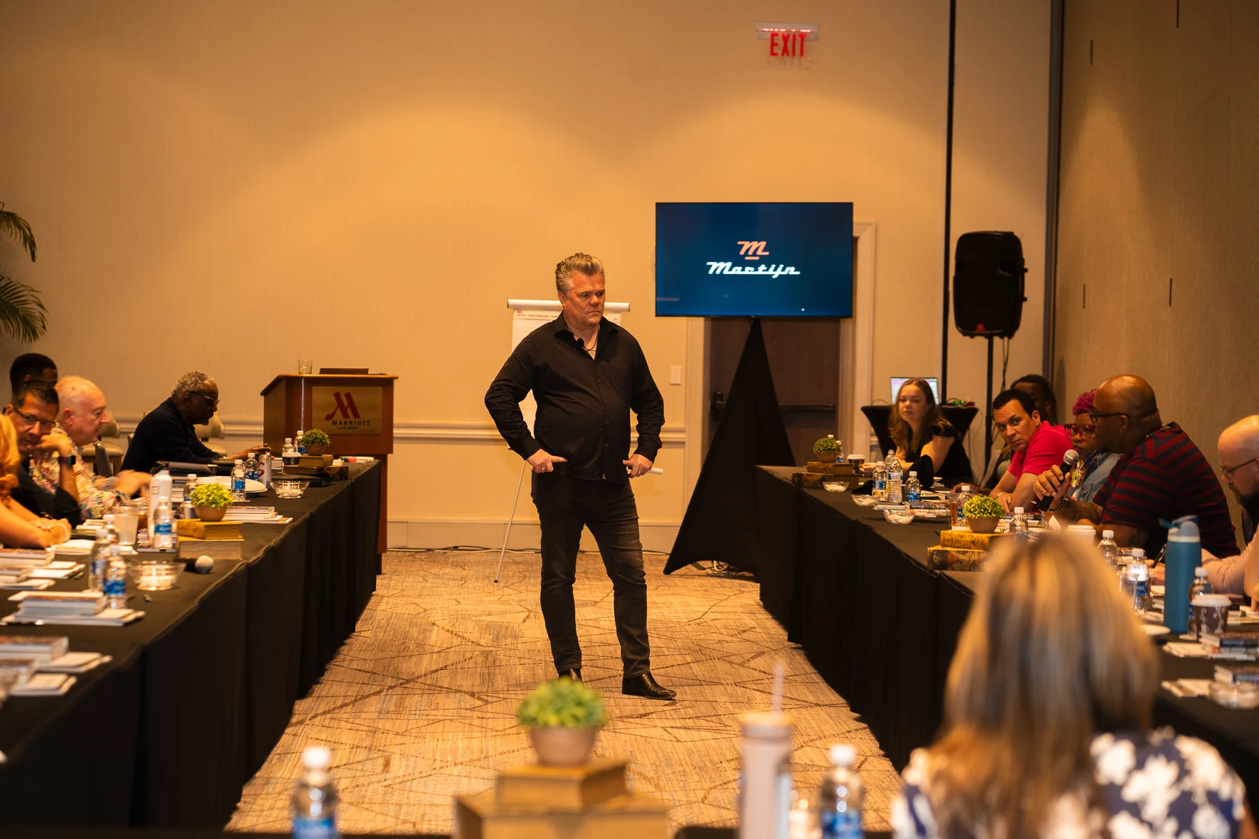 Guiding a room of authors.